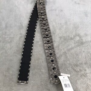Silver and Black Women's Belt